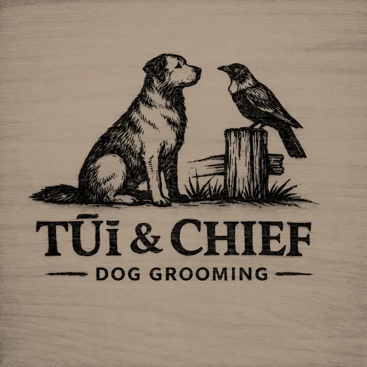 Tūi & Chief Dog Grooming logo